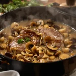 Filet mignon aux champignons et à la moutarde : un plat fondant, crémeux et prêt en 30 minutes