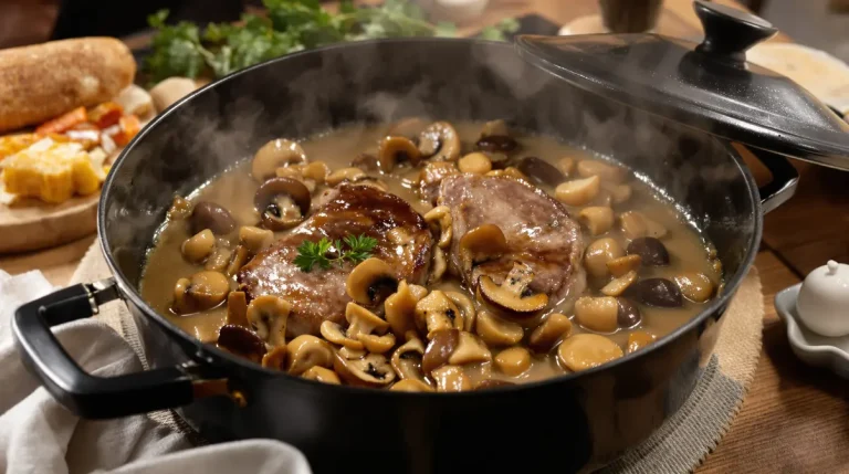 Filet mignon aux champignons et à la moutarde : un plat fondant, crémeux et prêt en 30 minutes