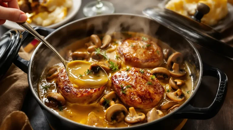 Filet mignon aux champignons et moutarde : fondant, crémeux, prêt en 30 minutes