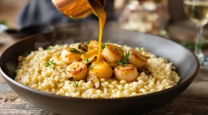Gastronomie : risotto de la mer à la bretonne, la recette en vidéo extraite de « Météo à la carte »
