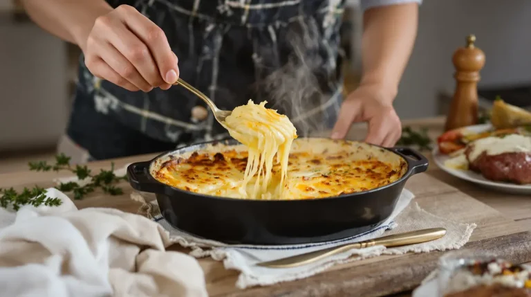 Mon accompagnement qui fait toujours sensation : le gratin dauphinois, à préparer la veille sans stress !