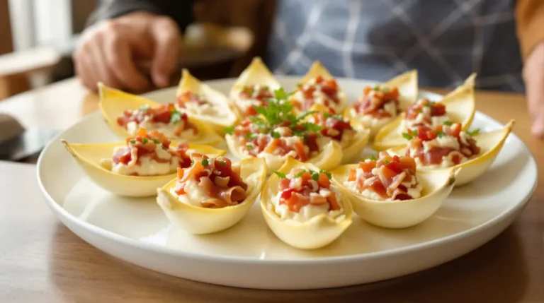 Petites barquettes d’endive au jambon : l’apéritif ultra express, prêt en quelques minutes