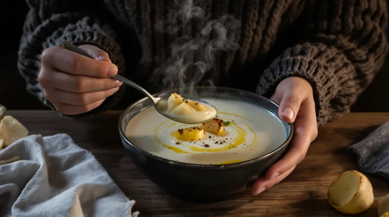 Accueil « Une de mes soupes préférées » : j’ai fait ce velouté blanc fondant, plein de goût et bon pour la santé