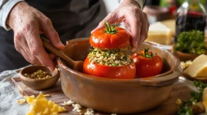 tomates farcies recette de grand-mère avec riz