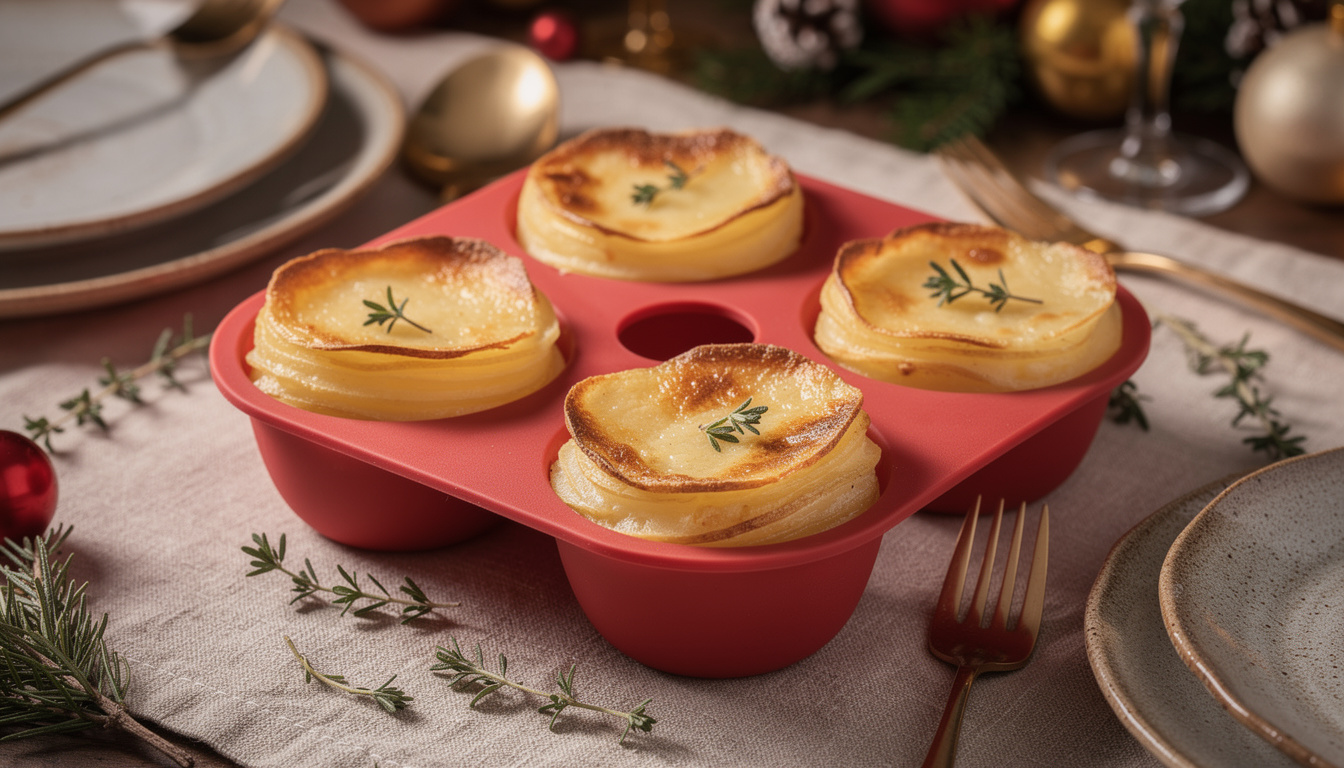 Comment réussir un gratin dauphinois individuel dans un moule à muffin découvrez comment préparer un délicieux gratin dauphinois individuel dans un moule à muffin pour des portions parfaites et faciles à servir.