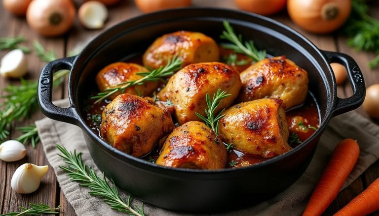 Accueil Recette facile de pintade en morceaux en cocotte pour un repas savoureux