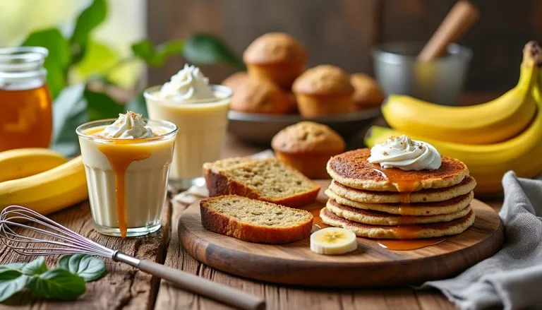 Recettes délicieuses de desserts à base de bananes faciles à préparer